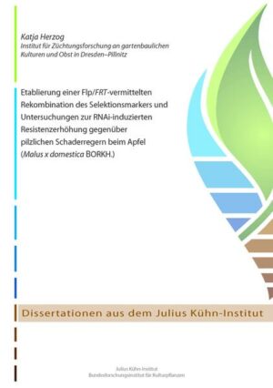 Eines der wichtigsten Ziele gentechnologischer Arbeiten ist die Erzeugung transgener Kulturpflanzen ohne die Verwendung von Selektionsmarkergenen. Die Selektion transgener Zellen erfolgt beim Apfel (Malus x domestica BORKH.) in der Regel im Anschluss an einen Agrobacterium tumefaciens-vermittelten Gentransfer mit dem nptII/Kanamycin-System. Im Oktober 2002 wurde eine neue EU-Freisetzungsrichtlinie (2001/18/EG) rechtskräftig.