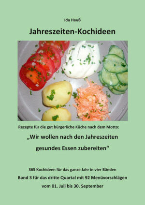 Zu diesem Buch rund um das Thema Kochen, Backen, Brauen und Genießen liegen leider keine weiteren Informationen vor, da Huber, Franz als herausgebender Verlag dem Buchhandel und interessierten Lesern und Leserinnen keine weitere Informationen zur Verfügung gestellt hat. Das ist für Ida Hauß sehr bedauerlich, der/die als Autor bzw. Autorin sicher viel Arbeit in dieses Buchprojekt investiert hat, wenn der Verlag so schlampig arbeitet.