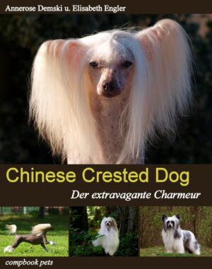 Honighäuschen (Bonn) - Das deutschsprachige Buch zu dieser Rasse, die wie keine andere ist! Mit allem Wichtigen, das der Chinese Crested Dog-Neuling wissen sollte, basierend auf den langjährigen Erfahrungen einer der renommiertesten und hingebungsvollsten Chinese-Crested-Dog-Züchterinnen Deutschlands. Das Fehlen von Fell macht es auch Tierhaar-Allergikern meist möglich, mit einem Chinese Crested zusammenzuleben. Die Intelligenz dieser Hunde liegt übrigens weit über dem Durchschnitt und ihre Fähigkeit, Liebe zu geben, scheint schier unendlich. Es sind extrovertierte Tiere im wahrsten Sinne des Wortes und sie sorgen für so manche Überraschung für ihren Besitzer. Dabei sind sie für wohl jeden Spass zu haben, vorausgesetzt ihr Frauchen oder Herrchen macht mit. Oft werden diese Hunde völlig falsch eingeschätzt: sie sind weder zerbrechlich noch neigen sie zum Kränkeln, im Gegenteil, sie sind hart im Nehmen, selten krank und immer sehr gut gelaunt. Ihre Haut ist widerstandsfähig, auch wenn man im Umgang mit haarlosen Hunden natürlich einige Regeln befolgen muss. Auch bei Minusgraden benötigen CCDs an und für sich selten spezielle Kleidung. Alles Wissenswerte über Herkunft, Rassestandard, Besonderheiten, Umgang mit haarlosen Hunden, Anschaffung, Pflege, Styling, Ernährung und Erste Hilfe.