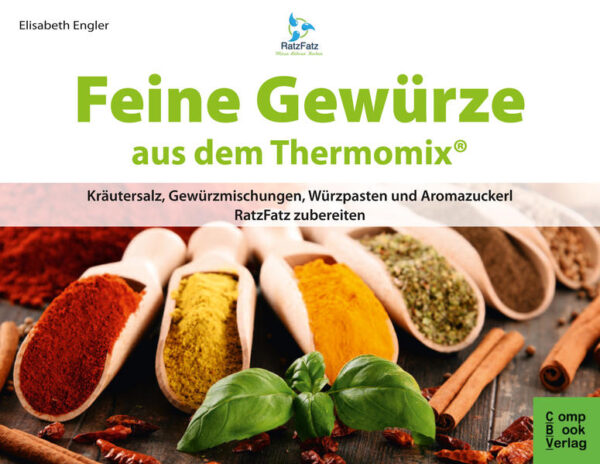 Jede Speise wird erst durch die entsprechende Würzung komplett. Und mit den hier vorgestellten, RatzFatz und doch harmonisch aufeinander abgestimmten Gewürzmischungen und Pasten wird Ihre Mahlzeit zum Genuss! Mit dem Thermomix macht das ausgesprochen viel Spaß. Verständlich und gut nachvollziehbar werden die verschiedensten Kräutersalze, und zum ersten Mal auch Aromazuckerl zubereitet und bereichern Ihre Tafel. Ein Feuerwerk an Aromen, frisch und ohne künstliche Zusätze - für den eigenen Haushalt oder auch als exquisites Geschenk. Liebevoll gestaltetes Buch mit vielen farbigen Abbildungen. Die Rezepte können mit dem TM 31, dem TM 5 und bauähnlichen Thermokochern zubereitet werden. Hinweis: Inhaltlich fast identisch ist der Nachfolgetitel Feine Gewürze aus dem Thermomix mit der ISBN 978-3-934473-72-0 in anderem Format.