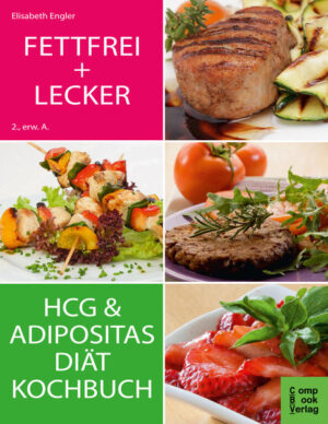 FETTFREI und LECKER! 2., überarbeitete und erweiterte Auflage 2014 Was kochen während Adipositas und HCG- Diäten? Mit diesem Kochbuch fällt es leicht! Denn sogar wenn die Verwendung von Fett, Kohlehydrate und Zucker tabu sind, lassen sich hervorragende Gerichte zaubern. Wie das funktioniert wird hier erklärt. Lecker und leicht nachzukochen, schnell zubereitet. Jedes der 66 Rezepte für die strenge Diätphase lässt sich gut in den persönlichen Alltag integrieren. Das Beste: man nimmt ab und kann doch gleichzeitig schlemmen! Für wen eignen sich die Gerichte? - Für jeden, der eine Umstellung seiner bisherigen Ernährungsgewohnheiten vornimmt (besonders längerfristig) - Für jeden, der eine Diät zur Bewältigung seiner Adipositas unternimmt oder eine spezielle HCG und hHCG (homöopathische HCG) Diät - Und natürlich auch für alle, die sich einfach gesund ernähren wollen, ihr Gewicht halten und ihren Speiseplan erweitern wollen um fettfrei zubereitete Gerichte ohne Kohlehydrate. Die Rezepte sind nach folgenden Rubriken sortiert: - Proteine - Salat und Gemüse - Gemischte Gerichte (Protein und Gemüse) - Desserts Mehr als 60 Rezepte. Immer wieder neu kombiniert, ergeben sich Mahlzeiten für einen Zeitraum von mehreren Wochen. Kocht man mehrere Portionen, so lassen diese sich praktischerweise einfrieren oder wieder aufwärmen. Das spart wiederum Zeit. Fazit: easy zubereitet und mit gutem Gewissen genüsslich verzehrt macht diese Art der Diät Spaß!