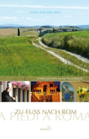 In dem Bildband Zu Fuß nach Rom  A PIEDI A ROMA beschreibt Hans-Joachim Abele seine Wanderreise von Schwäbisch Gmünd nach Rom. Gehen erlebt er dabei elementar als die dem Menschen angemessene Art der Fortbewegung