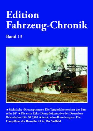 Honighäuschen (Bonn) - Für den Einsatz auf der steigungs- und krümmungsreichen Windbergbahn ließen die Königlich Sächsischen Staatseisenbahnen (K.Sächs.Sts.E.B.) die Gelenk-Maschinen der Gattung ITV, die spätere Baureihe 98.0, entwickeln. Bis zum Sommer 1914 wurden insgesamt 18 Exemplare in Dienst gestellt. Das letzte Exemplar der von den Personalen aufgrund ihres vielteiligen Triebwerks als "Kreuzspinne" bezeichneten Type hatte erst 1968 ausgedient. Als erste Reko-Dampflok der DR ging 50 3501 in die Eisenbahngeschichte ein. Die Historie der Maschine von deren Indienststellung bis heute wird ausführlich erläutert. Im Bw Saalfeld konnten die Dampfloks der Baureihe 41 über Jahrzehnte hinweg ihre Fähigkeiten als Universal-Maschinen eindrucksvoll unter Beweis stellen. Erst im Herbst 1986 hatten sie im Bw Saalfeld ausgedient.