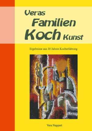 Seit über 30 Jahren lese ich Kochbücher und bin immer auf der Suche nach etwas Neuem, Anderem, nach Erklärungen und Hintergründen. Hier in meinem Buch möchte ich nun die Erfahrungen, die ich in all den Jahren gesammelt habe und die Rezepte wonach ich seit Jahren koche, vorstellen. Dazu gehören alte, überlieferte Familienrezepte, Eigenkreationen von mir und anderen und neue Rezepte, die ich für gut befunden habe. Ich versuche immer die Rezepte zu optimieren. Dabei lasse ich alles Überflüssige weg und versuche sie gesünder, schmackhafter, kostengünstiger und weniger zeitaufwändig zu machen. Meine Rezepte sind nachkochbare Alltagsrezepte, die manchmal etwas ausgefallen sind. Die Auswahl reicht von schlicht und preiswert, über gute Hausmannskost, bis raffiniert französisch oder arabisch, vom Kindergeburtstag, bis zum Weihnachtsmenü. Viel Wert lege ich besonders auf gesunde Ernährung, weshalb mein Buch auch sehr viele Gemüserezepte enthält. Völlig inakzeptabel finde ich es Lebensmittel wegzuwerfen. Deswegen bringe ich in meinem Buch Vorschläge, wie man aus "Resten" neue interessante Gerichte zaubern kann, ohne dass es langweilig wird. Es gibt viele Ratschläge und Verhaltensregeln, die von Generation zu Generation weitergegeben werden, ohne dass man weiß warum das so ist. Warum soll man nach dem Genuss von Kirschen kein Wasser trinken? Solchen Fragen gehe ich auf den Grund und recherchiere auf verschiedenen Ebenen. Ich frage bei Verbraucherzentralen nach, erkundige mich beim Giftnotruf, lese einschlägige Literatur und surfe durchs Internet. Die Ergebnisse können Sie unter anderem in meinen Tipps nachlesen. Allerdings erhebe ich nicht den Anspruch auf Vollkommenheit und Unfehlbarkeit und möchte daher die faszinierenden Möglichkeiten des Internets nutzen, um mit Ihnen zusammen dieses Kochbuch zu verbessern und zu erweitern. Wenn Sie, liebe Leserin und lieber Leser, Anregungen und Verbesserungsvorschläge haben, dann können Sie diese unter www.veras-kochbuch.de mit einbringen. Da sich dieses Kochbuch ständig weiterentwickelt, werde auch ich an dieser Stelle meine Neuerungen vorstellen. Zum Auflockern und Entspannen und um dem Auge beim Schmökern und Überlegen auch etwas zu gönnen, enthält dieses Buch einige meiner selbst gemalten Ölbilder. Danke im Voraus und auf eine gute Zusammenarbeit bei diesem ersten lebenden Kochbuch. Vera Nappert