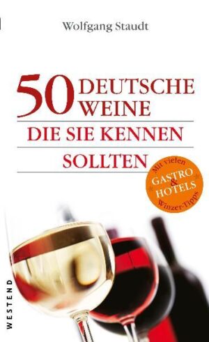 Ob Riesling aus Rheinhessen, Spätburgunder aus der Pfalz oder Grauburgunder vom Kaiserstuhl - deutsche Weine gehören zur Weltspitze und erfreuen sich auch im Ausland großer Beliebtheit. Wolfgang Staudt zeigt in seinem neuen Buch das hohe Qualitätsniveau und die ungeheure stilistische Vielfalt der deutschen Weinszene und portraitiert die fünfzig Top-Weine und ihre Macher. Wie duften, wie schmecken diese Weine? Woher kommen sie, was sind das für Menschen, die sie machen? Zu welchen Speisen schmecken sie besonders gut? Wer deutschen Wein genießen will, kommt am neuen Staudt nicht vorbei. Mit vielen Restaurant- und Übernachtungstipps.