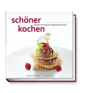 Ob lockere Mousses, verführerische Parfaits und Sorbets, liebevoll dekorierte Cupcakes, klassische Mehlspeisen oder Puddingvariationen: Rafael Pranschke lädt Sie ein, mit Aromen, Texturen und Architekturen zu spielen und dabei immer neue Geschmackserlebnisse zu komponieren. Auf 200 Seiten zeigt Ihnen der erfolgreiche Foodstylist und Koch alle Facetten seiner süßen Koch- und Dekokunst: Er erklärt, wie Sie aus Grundrezepten, durch Abwandlungen und unterschiedliche Anrichteweisen Spitzendesserts kreieren, und verrät seine Berufsgeheimnisse, die auch Sie zum Dessertkünstler erheben. Das Sahnehäubchen: mehr als 30 kreative Deko-Ideen aus Zucker, Früchten und Schokolade mit viel Aha-Effekt, die wirklich auch zuhause gelingen. Hubertus Schüler hat die süßen Kompositionen wieder eindrucksvoll in Szene gesetzt. Praktische Step-by-Step-Fotos zeigen die Tricks, mit denen Rafael Pranschke seine Gäste verblüfft.