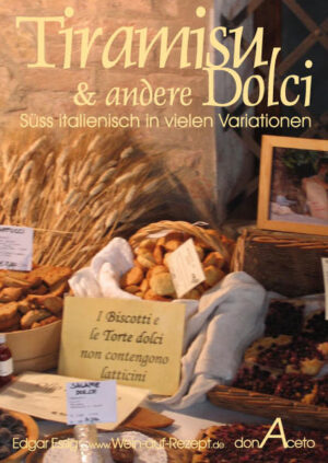 Wer kann bei italienischen Desserts wirklich NEIN sagen? In diesem kleinen Kochbüchle finden Sie 45 Rezepte PUR ohne SchnickSchnack - 14 wunderbare TiramisuVariationen und 11 italienische DessertKlassiker und noch 20 weitere, oft unbekannte Dolci - süss italienisch in vielen Variationen.