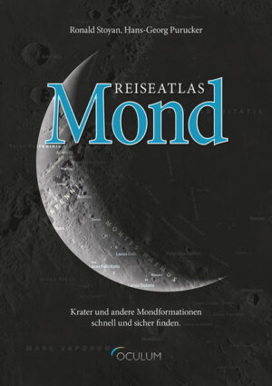 Honighäuschen (Bonn) - Der Reiseatlas Mond ist ein neuartiger Atlas für den Mondbeobachter. Er besitzt Merkmale, die bisher in keinem Kartenwerk über den Mond verbunden wurden: * Abbildung der gesamten Vorderseite des Mondes auf 38 Kartenseiten * Acht zusätzliche Librationskarten erlauben einen teilweisen Blick auf die Mondrückseite. * Grundlage der Darstellung ist das Mosaik der Kamera an Bord des NASA-Satelliten Lunar Reconnaissance Orbiter (LRO) von extrem hoher Qualität * fotorealistischer Anblick mit einheitlichem Schattenwurf, der den Beleuchtungsverhältnissen am (Mond-)Vormittag entspricht und damit der Beobachtung zwischen Neu- und Vollmond am Abendhimmel nahekommt * alle benannten Krater und Sekundärkrater der Mondvorderseite sind bis auf 10° Randnähe identifiziert * Mare, Gebirge, Täler, Rillen, Furchen, Dome und weitere Mondformationen sind in den Karten bezeichnet * Kennzeichnung der Aufschlag-, Absturz- und Landestellen von Mondsonden * Gradnetz, das Positionen auf dem Mond abschätzen lässt * gegenüberliegende Daten- und Kartenseiten ermöglichen eine intuitive Bedienung * Beschreibungen verweisen auf Besonderheiten und geben Beobachtungstipps * Ausschnittsvergrößerungen zeigen interessante Feindetails * wasserabweisende Oberfläche und Spiralbindung, ideal für den Außeneinsatz