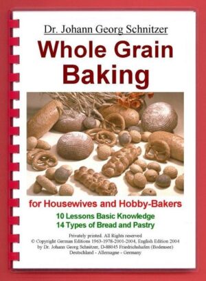 Bread is much more than bread. For thousands of years it has been the symbol of food, life, physical and spiritual power. Bread is made from cereal grains, originally from freshly milled whole grains, having maintained the health of populations from generation to generation. The chronic civilization ailments started, when the fresh whole grain flour was replaced by storable, refined, extracted white and grey extra short flours. During the 1960-ties, the author developed new healthy baking recipes, based on germinable cereal grains, freshly milled before preparing the dough, and he taught thousands of laymen and hundreds of bakers practically in such baking. This book allows you to re-establish your most important basis of health: Healthy, tasty, and beautiful whole grain breads and pastry.