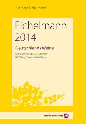 „Reich-Ranicki für Weingüter und Weine“ urteilte der Hessische Rundfunk, „der umfassendste und kritischste Guide zu Deutschlands Weinen“ die Zeit über vorausgegangenen Ausgaben. Nun liegt die neue Bestandsaufnahme deutschen Weins vor: „Eichelmann 2014 Deutschlands Weine“ bietet eine Einführung in die deutschen Weinanbaugebiete, alphabetisch geordnete Porträts zu den besten Erzeugern und die Bewertung und Beschreibung ihrer Weine. Preisangaben, Rebsorten-Glossar, Jahrgangstabellen und Register mit Schnäppchen- und Bestenlisten, sowie Ortsverzeichnis runden diesen einmaligen Führer ab.