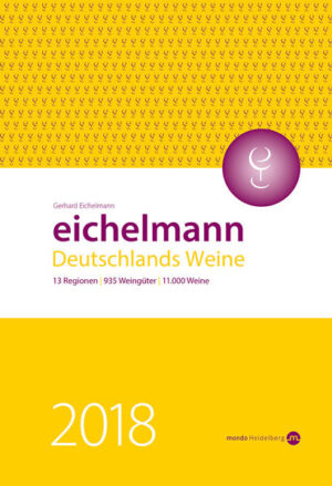 "Als umfassendster und kritischster Weinführer Deutschlands gilt der Eichelmann." (Börsenblatt, November 2017) Der erfolgreichste deutsche Weinführer erscheint mit neuem Cover, der Inhalt wird noch leserfreundlicher präsentiert. Kein anderer Weinführer beschreibt die Weingüter und ihre Weine so detailliert, in so großem Format und solchem Umfang: 1248 Seiten umfasst die neue Ausgabe. Der Eichelmann 2018 ist komplett bebildert, jedem Weingut wird eine eigene Seite gewidmet, ein Etikett ist abgebildet, die Spitzenwinzer werden auf jeweils zwei Seiten auch im Bild vorgestellt. Weit über 12.000 Weine wurden dieses Jahr verkostet, 940 Weingüter mit 10.950 Weinen hat die Redaktion ausgewählt. „Eichelmann 2018 Deutschlands Weine“ bietet eine Einführung in die deutschen Weinanbaugebiete, alphabetisch geordnete Porträts zu den besten Erzeugern und die Bewertung und Beschreibung ihrer Weine. Preisangaben und Register mit Schnäppchen- und Bestenlisten, Orts- und Lagenverzeichnis runden diesen einmaligen Führer ab.