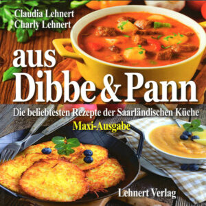 Die beliebtesten Rezepte der Saarländischen Küche. Neu als Maxi-Ausgabe (Die Mini-Ausgabe ist seit 1978 eines der beliebtesten Kochbücher des Saarlandes. "Aus Dibbe & Pann / Maxi-Ausgabe" ist erhältlich im Online-Buchshop Honighäuschen.