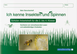 Honighäuschen (Bonn) - Themenheft zu dem Schwerpunkt "Insekten und Spinnen" für das sinnerfassende Lesen und selbstständige Erarbeiten für 2. bis 4. Klasse. Durch das kostengünstige Angebot entfallen lästige Kopierarbeiten. 26 Seiten, A5 quer In der Reihe erschienen: Ich kenne Waldtiere - ISBN 978-3-939293-17-0 Ich kenne Haus- und Hoftiere - ISBN 978-3-939293-18-7 Ich kenne Insekten und Spinnen ISBN 978-3-939293-19-4 Alle 3 Themenhefte im Kombi erhältlich ISBN 978-3-939293-20-0