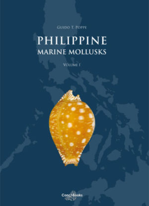 Honighäuschen (Bonn) - Philippine Marine Mollusks Vol I, II and III are setting the modern standards for Marine Indo Pacific Mollusks in general. They are a summary of the confirmed knowledge on Philippine marine mollusks and cover all groups of mollusks, including nudibranches. The books cover over 3600 species and count about 10,000 photographs on approximately 850 color plates in A4 format. Hundreds of species are shown alive with underwater photographs. The Volume covers all families from the Patellogastropoda down to the Cerithiopsidae. Authors in this volume, with their respective families, are: * Axel Alf: Architectonicidae and Turbinidae. * Patrick Anseeuw: Pleurotomariidae. * Alan Beu: Bursidae, Personidae and Ranellidae. * Philippe Bouchet: Abyssochrysidae, dialidae, Litiopidae, Pachychilida, Plesiotrochidae, Scaliolidae, Skeneidae. * Lenny Brown: Epitoniidae. * Tom Eichhorst: Neritidae. * Dirk Fehse: Eratoidae, Ovulidae, Pediculariidae, Triviidae. * Daniel L. Geiger: Anatomidae, Haliotidae, Scissurellidae. * Yoshihiro Goto: Pleurotomariidae. * Frederick Govaert: Geology of the Philippines. * Michael Hollmann: Naticidae. * Kurt Kreipl: Cassidae, Turbinidae, Xenophoridae. * Gijs Kronenberg: Personidae, Rostellariidae, Seraphsidae, Strombidae. * Pierre Lozouet: Batillariidae, Planaxidae, Potamididae. * James McLean: Liotiidae. * Kevin Monsecour: Angariidae. * Luc Segers: Ranellidae. * Ellen Strong: Abyssochrysidae, Atlantidae, Cerithiidae, Dialidae, Litiopidae Pachychilidae, Plesiotrochidae. * Sheila Tagaro: Calliostomatidae, Cerithiidae, Chilodontidae, Seguenziidae, Stomatiidae, Trochidae. * Noel Vandenberghe: Geology of the Philippines. * Chris Vos: Tonnidae. * Anders Warèn: Eulimidae. * All other families: Guido T. Poppe. A short bibliography and a practical index close the Volume I. The work is indispensable in the basic conchological library and is a starting point for research on almost all families. The Volume I is made in high quality paper and is hardbound. It weights 3.5 kg.