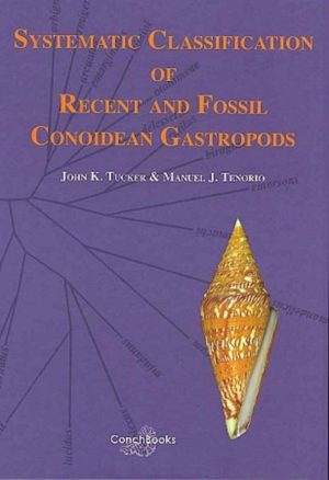 Honighäuschen (Bonn) - This book present a new classification of the cone shells. It is based on radular morphology to define most of the suprageneric taxa. However, other features such as shell morphology, morphology of the periostracum and operculum and dietary habits are also factored in. The authors consider fossil taxa as well as Recent taxa. The classification consists of five families, namely Conorbiidae, Hemiconidae n. fam., Taranteconidae n. fam., Conilithidae n. fam. and Conidae. The family Conidae is by far the most numerous in terms of genera both extinct and living, and comprises at least two subfamilies (Coninae and Puncticuliinae) and 64 genera, one of them fossil. The next family in number of genera is Conilithidae, with two new subfamilies (Conilithinae and Californiconinae) and 19 genera, two of them extinct. The remaining three families are basal to the other two, and much less diverse: Hemiconidae has only one fossil genus assigned, whereas Taranteconidae has two extant genera, and Conorbiidae consists of three genera, one fossil and two extant. Thus, the resulting classification comprises 89 genera in total, from which 27 are introduced as new taxa.