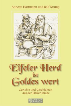 Panhas, Döppekooche, Steckrübensuppe … Gemeinsam haben Annette Hartmann und Ralf Kramp einen schmackhaften und spannenden Rundgang durch die traditionelle Eifeler Küche unternommen. Herausgekommen ist dabei ein Landschaftsporträt ganz eigener Art, das Appetit macht und darüber hinaus zum Nachkochen und Nachlesen einlädt. Ralf Kramp liebt seine Heimat und die hier lebenden Menschen sehr. In seinen heiteren und besinnlichen Geschichten aus unterschiedlichen Epochen setzt er sich gemeinsam mit den Eifelern an den gedeckten Tisch und widmet sich ihren alten Gerichten und Küchentraditionen. Dabei charakterisiert er auf unterhaltsame Art und Weise den Eifeler Menschenschlag und erweckt mit seinen Anekdoten längst Vergangenes zu literarischem Leben. Nebenan lädt Annette Hartmann in die Küche ein, wo sie sich genussvoll mit der Kulturgeschichte des Essens und Trinkens beschäftigt. Sie verrät alte Rezepturen und weiß vieles über moderne Herstellungsverfahren und in Vergessenheit geratende Lebensmittel zu berichten. In zahlreichen Gesprächen mit Menschen, die tief in der Region verwurzelt sind, hat sie Einblick in eine sich stark wandelnde Esstradition erhalten. Typische und charaktervolle Rezepte aus Großmutters Zeiten runden die unterhaltsame Sammlung ab.