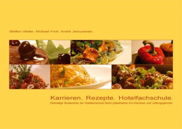 In Karrieren*Rezepte*Hotelfachschule, stellen sich exemplarisch 25 ehemalige Studierende der staatlichen Hotelfachschule Berlin ihre Karrieren in den unterschiedlichsten Branchen vor, die aber alle die gleiche Basis haben: die fundierte Ausbildung an der Hotelfachschule Berlin. Diese 25 ehemaligen Studierenden präsentieren ebenfalls ihr ganz persönliches Lieblingsrezept. Diese gelungene Kombination aus interessanten Karrieren und einfach nach zu kochenden Gerichten macht die Lektüre dieses Buches zu einer abwechslungsreichen Unterhaltung. Abgerundet wird das Kochbuch mit professionellen Fotografien und einfach Schritt-für Schritt-Beschreibungen aller Zubereitungen.