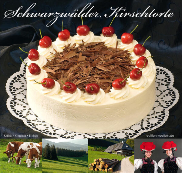 Die Schwarzwälder Kirschtorte ist die „Königin der Torten“. Sie begeistert Feinschmecker in der ganzen Welt. Die einzigartige Verbindung aus Sahne, Kirschen, Schokolade und edlem Kirschwasser aus dem Schwarzwald bescheren himmlischen Genuss. Eingebettet in herrliche Schwarzwaldimpressionen präsentieren der Fotograf Achim Käflein und der Konditor Markus Hobuss die klassische Schwarzwälder Kirschtorte und drei köstliche Schwarzwälder-Variationen nach den Rezepten der bekannten Confiserie Gmeiner aus der Ortenau. Step by Step werden die Arbeitsschritte mit vielen Fotos anschaulich erklärt. Mit Rezept der klassischen Schwarzwälder Kirschtorte in Englisch, Französisch, Italienisch, Japanisch und Chinesisch.