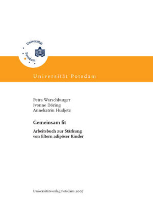 Die Adipositas und ihre mitunter schwerwiegenden Auswirkungen nimmt in öffentlichen Diskussionen einen immer größeren Stellenwert ein. In Deutschland leiden neben 37 Millionen Erwachsenen derzeit rund 2 Millionen Kinder an Übergewicht oder Adipositas. Das Arbeitsbuch wendet sich an die Eltern betroffener Kinder. Erklärt wird die Entstehung der Adipositas, zudem sind Informationen zu gesunder Ernährung und deren Umsetzung im Alltag enthalten. Zusätzlich wird auf den wichtigen Faktor der Bewegung sowie eine mögliche erneute Gewichtszunahme eingegangen. Entwickelt wurde das Arbeitsbuch im Rahmen einer Studie und spricht die teilnehmenden Eltern an, deren Kinder sich aufgrund von Adipositas in einer Reha-Klinik befinden. Die enthaltenen Informationen und Alltagshilfen sind jedoch auch für alle anderen betroffenen Eltern relevant.