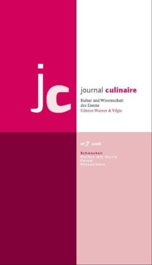 Die No. 7 des Journal Culinaire beschäftigt sich ausführlich mit dem ›Schmecken‹, nachdem das Thema ›Geschmacksbildung‹ in No. 5 bereits angeklungen ist. Im Fokus stehen die spannenden Vorgänge, die sich vor allem im Mund abspielen. Neueste molekularsensorische Forschungsmethoden und -ergebnisse präsentieren ANDREAS DUNKEL und THOMAS HOFMANN anhand eindrücklicher Beispiele. THOMAS VILGIS diskutiert die Geschmackswahrnehmung aus physikalisch-chemischer Perspektive. ANDREA BÜTTNER geht grundsätzlich der Frage nach, inwieweit angesichts aller individueller Faktoren von einem 'normalen' Geschmack gesprochen werden kann. CORNELIA PTACH beschäftigt sich ausschließlich mit dem fünften Geschmackssinn umami, der immer noch ein Mauerblümchen-Dasein unter den Geschmäckern führt. In einem auf drei Teile angelegten Artikel trägt GERNOT KATZER die Chemie der Gewürze zusammen. Im Köcheprojekt ›Kochen mit Stevia‹ geht es um die natürliche Süßpflanze Stevia rebaudiana Bertoni, über die Udo Kienle im Journal Culinaire No. 5 ausführlich berichtete. Der von ihr produzierte Süßstoff hat in der Schweiz eine erste Hürde genommen: Die Schweiz hat Ende August einer Zulassung über Einzelfallprüfungen zugestimmt. Es bleibt spannend, wie die Zulassung in der Europäische Gemeinschaft und den USA sich entwickeln wird. Eine gute Situation, namhafte Köche zu bitten, die Pflanze vor ihrer landwirtschaftlichen Karriere auf ihr kulinarisches Potenzial zu überprüfen. Sie ist in Südamerika beheimatet und findet in unseren Breiten je nach Standort im Sommer gerade noch geeignete Lebensbedingungen vor