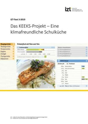 Honighäuschen (Bonn) - In diesem IZT-Text werden die Ergebnisse des KEEKS-Projektes dargestellt. Das KEEKS-Projekt zeigt, wie die Energie- und Klimaeffizienz in der Schulküche verbessert werden kann. KEEKS ist ein Gemeinschaftsprojekt von IZT, IFEU, Wuppertal-Institut, Netzwerk e.V., ProVeg und Faktor 10, koordiniert vom IZT. KEEKS wurde vom BMU im Rahmen der Nationalen Kli-maschutzinitiative gefördert. KEEKS wurde vom UN Sekretariat für Klimaschutz 2018 als Leuchtturmprojekt Planetary Health ausgezeichnet. Dieser Bericht gibt einen Überblick über die Vorgehensweise in den 12 Arbeitspaketen von KEEKS und beschreibt deren Ergeb-nisse. Das Projekt begann mit der Entwicklung von Indikatoren für eine nachhaltige Schulverpfle-gung, da eine alleinige Fokussierung auf die THG-Emissionen und den Energieverbrauch der Komplexität der Schulernährung nicht gerecht geworden wäre. Parallel dazu erfolgte eine Status-Quo-Analyse der 22 beteiligten Kölner Schulküchen, die den Energieverbrauch, die Küchentechnik, die Zubereitungs- und Verarbeitungsprozesse und den Lebensmitteleinsatz erfasste (AP 02). Es erfolgte eine Bestimmung von Handlungsoptionen und den damit ver-bundenen Potenzialen für eine klima- und energieeffiziente Schulküche (AP 03). Hierzu ge-hörte eine vorläufige Bilanzierung der von Netzwerk e.V. angebotenen 200 Menüs, um zu erkunden, bei welchen Gerichten die größten THG-Emissionen vorlagen. Für die Menüs wur-den in Teilen Optimierungsvorschläge gegeben, z.B. welche Zutaten die Ursache für hohe THG-Emissionen waren und welche Alternativen klimafreundlicher sind. Parallel dazu wur-den 50 klimaeffizienten Menüs entwickelt. Wesentliche Qualitätsempfehlungen, z. B. die der Deutschen Gesellschaft für Ernährung (DGE), wurden in der Menükonzeption berücksichtigt. Weitere Handlungsoptionen beruhten auf den THG-Emissionen aller Prozessschritte, begin-nend mit der Nahrungsmittelproduktion, Verarbeitung und Transport, Zubereitung in der Küche bis hin zu den Teller- und Ausgaberesten. Die Handlungsoptionen wurden im AP 04 mit den Küchenleiter/-innen diskutiert, um die zentralen Hemmnisse für die Umsetzung ei-ner klima- und energieeffizienten Küche zu erheben und Lösungen zu ihrer Überwindung zu finden. Anschließend erfolgte der Praxistest an fünf Schulen (AP 05) nach wissenschaftlichen Standards. Er umfasste eine Analyse der Vierwochen-Pläne der Küchen sowie Messungen der Küchentechnik. Die Auswertung zeigte die THG-Emissionsschwerpunkte bei den Lebens-mitteln Fleisch und Milchprodukte