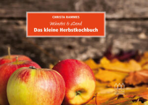 Kürbis, Steinpilz, Walnuss, Quitte, Bohne, Birne, Preiselbeere, Pflaume & Co heißen die herbstlichen Hauptdarsteller in den Kochtöpfen des Münsterlandes. Wenn sich das Laub der Bäume herrlich färbt und die Tage wieder kürzer werden, ist die Zeit für deftige Eintöpfe, wärmende Suppen, kräftige Fleischgerichte und süße Raffinessen mit Herbstfrüchten gekommen. Schließlich hat die herbstliche Jahreszeit im Münsterland Einiges zu bieten. Etwas Leckeres zum Löffeln, ein Gute-Laune-Elixier gegen Herbststürme? Eine wundervoll wärmende Suppe, vielleicht mit Sellereicrème und knusprig gebratenen Kartoffelwürfelchen? Oder eine kräftige Westfälische Pilzsuppe, in der die Waldpilze alle zusammen als Team eingetaucht sind? Aber auch die nahen Verwandten der sämigen Suppen, die sich durch einfache Rezeptur und Raffinesse auszeichnen, die Eintöpfe, sind wärmstens zu empfehlen. Und neben dem König des Waldes haben jetzt auch die wilden Verwandten von Schwein und Huhn Hochsaison. Leckere Hirschmedaillons, braun gebratenen Fasanenbrüstchen und sämiges Wildschweingulasch entfalten ihr volles Aroma z.B. zu Haselnuss-Rotkohl oder Maronen-Püree. Lassen Sie sich auch von den vegetarischen Köstlichkeiten der Herbstküche überraschen: krosse kleine Kürbispuffer, herbstbuntes Röstgemüse, aromatisches Kartoffel-Quitten-Gratin. Und zum Schluss natürlich etwas Süßes: Saftige Birnen im Schokoladenkuchen, eine knackige Walnuss-Apfel-Tarte und süßes Pflaumen-Marzipan-Brot wetteifern mit dem köstlichen Preiselbeerkuchen um die Herbstkrone. Christa Rammes, Köchin aus Leidenschaft, hat über 30 leckere Köstlichkeiten der regionalen Herbstküche zusammengestellt und mit einer Prise „Münster & Land“ gewürzt. Guten Appetit!