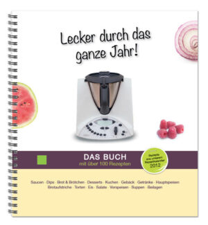 Über 100 Rezepte für ein ganzes Jahr enthält dieses durchgehend farbige Buch mit vielen schönen Rezeptbildern. Die Rezepte stammen aus unserem Rezeptkalender 2012, sind bunt gemischt und aus allen Kategorien. Für jeden ist etwas dabei! Auch viele Saisonrezepte wie z.B. leckere Mini-Berliner zur Faschingszeit, Eiersalat zu Ostern oder leckere Liköre zur Weihnachtszeit runden dieses tolle Buch ab!