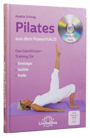 Honighäuschen (Bonn) - Pilates zählt seit Jahrzehnten zu den effektivsten Methoden, seinen Körper zu trainieren und führt zu mehr Körperbewusstsein, Kraft, Koordination und Beweglichkeit. Von Joseph Pilates gegründet, wird es heute an Schulen weltweit gelehrt. Pilates stärkt die Muskeln von innen nach außen und konzentriert auf die sonst oft vernachlässigten tiefer liegenden Muskeln wie die Beckenbodenmuskulatur, Bauch- und Rückenmuskeln. Anette Schrag ist langjährige Pilates-Instructorin und kann auf ungewöhnlich klare und begeisternde Art ihr PowerHAUS-Pilates vermitteln. Das Buch gibt eine umfassende Einführung: Was ist Pilates? Bei was hilft Pilates? Hauptteil des Buches sind die wichtigsten Übungen auf der Matte. Das Besondere ist, dass die Autorin diese jeweils für 3 Schwierigkeitsgrade erklärt  für Einsteiger, Geübte und Profis. Damit ist das Buch für jeden hilfreich. Zahlreiche Fotos und Abbildungen veranschaulichen Schritt für Schritt die Trainingsmethode. Die DVD rundet das Gelehrte ab. Dort finden sich neben den Übungen auch zwei Trainingseinheiten von 20 und 30 Minuten. Auch hier werden immer die 3 Schwierigkeitsgrade dargestellt. Pilates beugt vielen Haltungsschäden und Erkrankungen vor und kann auch gezielt z.B. bei Rückenproblemen, Gelenkschmerzen, Osteoporose aber auch zum Stressabbau eingesetzt werden. Das Training ist für Männer und Frauen jeden Alters und jeder Kondition geeignet. Anette Schrag ist eine einmalige Lehrerin und ihre eigene Freude an Pilates springt auf jeden über. Buch und DVD sind voller Inspiration  man kann kaum warten, die Übungen in die Tat umzusetzen.