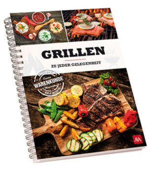 Grillen zu jeder Gelegenheit (innen Querformat) Immer und fast überall kann gegrillt werden. Unsere Grillexperten verraten Ihnen über 70 Rezepte für jede Jahreszeit - Vorspeisen, Hauptspeisen und Desserts. Ob Rucola-Schinken-Schnecken oder Garnelenbällchen, ob klassischer Schweinebraten oder Schokokuchen mit Biersabayon - die Grillvielfalt kennt keine Grenzen. Dazu gibt es jede Menge Tipps und Tricks. Sie finden detaillierte Erläuterungen zu verschiedenen Garmethode und eine übersichtliche Tabelle mit Expertenwissen zu den verschiedenen Grillarten. Zu jedem Rezept finden Sie Informationen zu Zeitaufwand, Schwierigkeit und Grillart. Ein übersichtliches Standardwerk für anspruchsvolle Grillmeister und solche, die es werden wollen! Mit Feuer und Flamme ran an den Grill!