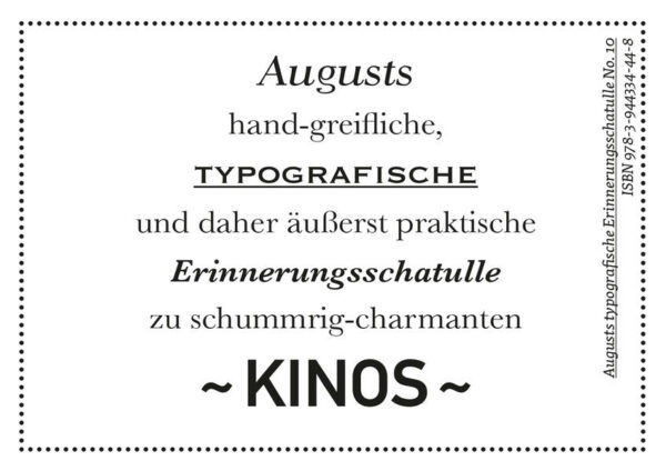 Schrift und Typografie beleben Landschaften und verleihen Städten und deren kulturellen Phänomenen erst ihren ganz eigenen