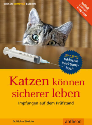 Honighäuschen (Bonn) - Müssen Katzen tatsächlich jedes Jahr zur Impfung? Wer entscheidet, welche Impfungen wann und wie häufig gegeben werden? Wie ist der derzeitige Impfstatus unserer Katzen? Sind sie zu viel oder zu wenig geimpft? Wer mit seiner Katze jedes Jahr zum Impftermin geht, wird in diesem Ratgeber Alternativen aufgezeigt bekommen, um seine Katze vor möglichen überflüssigen gesundheitlichen Risiken durch Impfungen schützen zu können. Aber nicht nur der Impfstoff an sich kann zu gesundheitlichen Problemen führen, auch jede andere Injektion könnte komplikationsträchtig sein. Das beiliegende Injektionsbuch ist eine Neuheit in der Katzenmedizin und sollte bei keinem Tierarztbesuch fehlen. Dr. Michael Streicher, Fachtierarzt in eigener Praxis für ausschließlich Katzen, plädiert für den maßvollen und wohlüberlegten Umgang mit Impfungen und gibt wertvolle Tipps aus der täglichen Praxis.