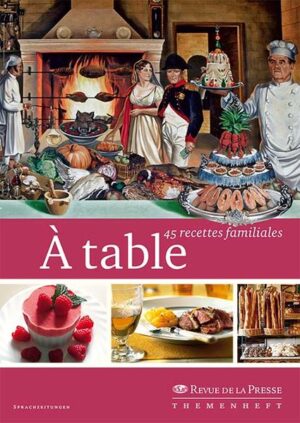 Französisch kochen, richtig, einfach, délicieux! Unsere Küchenfee und langjährige Rezeptautorin aus der Vendée, Madame Nicole Seidel-Guinebretière, verrät Ihnen, wie es funktioniert. Für ihre kleine Gourmet fibel 'À table' hat sie die schönsten Rezeptvorschläge aus der Sprachzeitung Revue de la Presse noch einmal zusammen gezaubert. En français, bien sûr. Keine Sorge, das verstehen Sie auch ohne zweisprachiges Lexikon, die deutschen Wortübersetzungen servieren wir Ihnen nämlich dazu. Bon appétit!