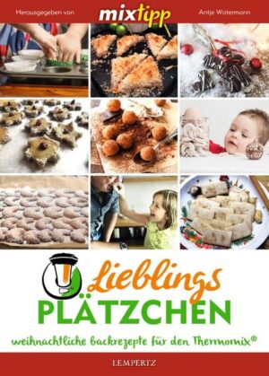 Wenn die kalte Jahreszeit anbricht, Schnee und Eis die Straßen glätten und süße Düfte das Haus erfüllen, dann wissen wir: Es weihnachtet sehr! Im Nachfolgetitel des erfolgreichen Buches „Lieblingsrezepte zu Weihnachten“ hat das Team MIXtipp seine liebsten Plätzchenrezepte zusammengestellt. Internationale Backklassiker sind genauso vertreten wie moderne Backkreationen und die allseits beliebten Plätzchen aus Großmutters Backstube. Knusprige Dinkel-Orangen-Kipferl, luftige Zimtflöckchen, portugiesische Esquecidos und saftiges Früchtebrot - all diese Naschereien und noch viele mehr findest du in diesem Büchlein. Jeder wird aus der Fülle der Spezialitäten seine eigene Mischung für den bunten Teller zusammenstellen können und damit die Adventszeit noch ein wenig süßer gestalten! Da dir der TM 5 oder TM 31 die Arbeit abnimmt, den Teig herzustellen, bleibt dir genügend Zeit, dich um Guss und Dekoration zu kümmern. So kannst du deinen Liebsten unvergesslich schöne Gebäcke zur Weihnacht zu präsentieren. Das Team MIXtipp wünscht dir viel Spaß beim Backen, Dekorieren und Genießen!