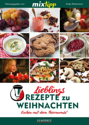 Freust du dich auch schon auf Weihnachten? Auf die leuchtenden Kerzen am Weihnachtsbaum, aufs Weihnachtsliedersingen – und natürlich aufs Plätzchenbacken und diesen ganz besonderen Weihnachtsgeruch, der überall in der Luft liegt? Der schönste Moment ist es, wenn deine ganze Familie zum Weihnachtsessen versammelt ist und es eure liebsten Weihnachtsgerichte gibt: Mit Vanillekipferl und Lebkuchen, Gänsebraten und Apfelrotkohl, Glühwein und Zimtsternen und vielen Köstlichkeiten mehr fühlt sich Weihnachten erst wirklich nach Weihnachten an. Und damit du mehr Zeit dazu hast, Geschenke auszupacken und das Fest zu genießen, findest du in diesem Buch eine Sammlung der besten und am liebsten gekochten Weihnachtsrezepte, die sich alle ganz unkompliziert mit dem TM 5 und dem TM 31 zubereiten lassen. Damit gibt es an Weihnachten noch einen Grund mehr zur Freude!