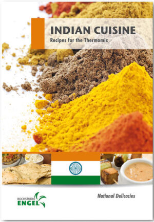 Recipe booklet "Indian Cuisine" for the Thermomix: - its for Thermomix TM6 - TM5 and for Thermomix TM31 - High quality offset printing in color - DinA5-position stapling with 60 pages - No original Vorwerk