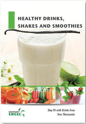 Recipe booklet "Healthy drinks shakes and smoothies" for the Thermomix: - its for Thermomix TM6 - TM5 and for Thermomix TM31 - High quality offset printing in color - DinA5-position stapling with 60 pages - No original Vorwerk