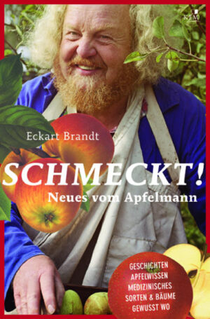 Der Apfel ist der Deutschen liebstes Obst. Da können sich Banane, Mango und Papaya noch so oft auf den Weg mit dem Container machen. Blöd nur, dass auch die Äpfel schon mit dem Container kommen… und dass wir zunehmend an Geschmacks- und auch generell an Artenvielfalt verlieren. Denn das hat viele Folgen. Die Aufmerksamkeit für Apfelmann Eckart Brandt ist seit Jahren ungebrochen. Eben noch sitzt er auf dem Sofa, das der NDR unter seine alten Apfelbäume gestellt hat, da muss er schon nach Mailand aufbrechen. Mehr als 350 Apfelsorten hat er in sein Boomgaarden-Projekt bei Stade gerettet. Er erzählt über seine Lieblingsäpfel und über Sorten, die keine Allergien hervorrufen. Über die Uräpfel in Kasachstan. Über wunderbare Streuobstwiesen und wo sie zu finden sind. Brandt liefert aktuelle Bezugsquellen von Früchten und Bäumen für Deutschland, Österreich und die Schweiz. Ein ebenso persönliches wie informatives Buch.