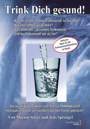 Honighäuschen (Bonn) - Warum ist das Thema Trinkwasser so wichtig? Wie viel sollten wir trinken? Was bedeutet gesundes Trinkwasser? Und wo bekommen wir es her? In diesem Ratgeber werden die wichtigsten Fakten zum Thema TRINKWASSER kompakt und klar verständlich auf den Punkt gebracht! Inklusive Tipps für die Trinkwasseraufbereitung für zu Hause, mit ausführlichen Infos zu Umkehr-Osmose-Systemen und anderen Möglichkeiten der Trinkwasseraufbereitung. Über den Inhalt: Lebenselixier Wasser Der menschliche Körper besitzt, je nach Alter, einen Wasseranteil von 60 bis 80 Prozent. Wasser ist an jedem einzelnen unserer Stoffwechselvorgänge beteiligt und sehr wichtig für unsere Energieversorgung. Wer sich müde, schlapp, antriebslos oder gereizt fühlt, kann davon profitieren mehr Wasser zu trinken, genauso wie derjenige, der unter Bluthochdruck, Diabetes, Schlafproblemen, Konzentrationsstörungen, Atemwegsbeschwerden oder Migräne leidet. Auch Schmerzen aller Art, wie Rücken-, Gelenk- oder Kopfschmerzen, hängen oft damit zusammen, dass wir zu wenig Wasser trinken. Selbst beim Abnehmen und dem Hinauszögern von Alterungserscheinungen unterstützt uns das Wasser positiv. Doch Wasser ist nicht einfach Wasser. Es macht einen erheblichen Unterschied, welches Wasser wir zu uns nehmen. Gesundes Trinkwasser sollte nicht nur frei von Schadstoffen sein, sondern auch bestimmte biophysikalische Eigenschaften aufweisen. Nur, wenn die Qualität unseres Trinkwassers stimmt, kann es uns Gesundheit, Vitalität, geistige Klarheit und seelisches Wohlbefi nden spenden. Selbst unser Bewusstseinszustand wird durch das Wasser, das wir trinken, beeinfl usst. In diesem praktischen Ratgeber erhalten Sie die wichtigsten Fakten zum Thema Trinkwasser kompakt und klar verständlich zusammengefasst. Nach der Lektüre wissen Sie, wieso herkömmliches Leitungswasser und die meisten Mineralwasser bedenklich sind, was gesundes Trinkwasser wirklich bedeutet, und wie Sie sich und Ihre Familie mit wenig Aufwand und so kostengünstig wie möglich mit Gesundheit spendendem Wasser versorgen können! Wasserbuch-EbookTrink Dich gesund!