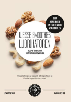 WEISSE SMOOTHIES (LUBRIKATOREN) zum Abnehmen, Entgiften und Wohlfühlen Rezepte  Zubereitung  Hintergrundinformationen Wie Sie die Lust auf ungesunde Nahrungsmittel ein für allemal hinter sich lassen! Weiße Smoothies als Lieferant für essentielle Aminosäuren und rohe gesättigte Fettsäuren für zelluläre Sättigung und innere Zufriedenheit. Sie möchten Körperfett verlieren, gesunde Muskelmasse aufbauen, sich gesünder ernähren und dabei auch noch Ihren Körper auf sanfte Weise entgiften? Dann könnten weiße Smoothies, auch Lubrikatoren genannt, genau das Richtige für Sie sein. Hierbei handelt es sich um eine spezielle Zusammenstellung ausgewählter Zutaten, die mit Hilfe eines Mixers zu einem leckeren cremigen Smoothie verarbeitet werden. Aufgrund ihrer zumeist hellen Farbe werden sie auch als weiße Smoothies bezeichnet. Sie versorgen unsere Zellen mit hochwertigen Fettsäuren und essentiellen Aminosäuren, die in unserer heutigen Ernährung häufig zu kurz kommen, jedoch enorm wichtig für unsere zelluläre Gesundheit sind. Weiße Smoothies sind eine genial einfache und zugleich köstliche Möglichkeit, unsere Zellen auf einer tiefen Ebenen mit lebenswichtigen Mikronährstoffen und Vitalstoffen zu sättigen. Dadurch helfen sie, Gelüste auf Fast Food und andere ungesunde Nahrungsmittel dauerhaft verschwinden zu lassen. Durch ihr ausgeklügeltes Profil an Aminosäuren fördern sie den Aufbau gesunder Muskelmasse, während die enthaltenen Fettsäuren den Stoffwechsel ankurbeln und den Abbau von überflüssigem Fettgewebe beschleunigen. Gleichzeitig verbessern sie unseren Wasserhaushalt, sorgen für eine gesteigerte Vitaminversorgung und unterstützen unseren Körper bei der Ausleitung von fettlöslichen Toxinen. Gerade für Sportler, Menschen, die Körperfett abbauen oder Muskelmasse aufbauen wollen, und für alle, die ihren Körper auf sanfte und gleichzeitig effektive und nebenwirkungsfreie Weise entgiften möchten, können weiße Smoothies eine geniale und zugleich köstliche Ergänzung der täglichen Ernährung darstellen. Wir wünschen viel Freude beim Ausprobieren!!! "Weiße Smoothies (Lubrikatoren) zum Abnehmen, Engiften und Wohlfühlen" ist erhältlich im Online-Buchshop Honighäuschen.