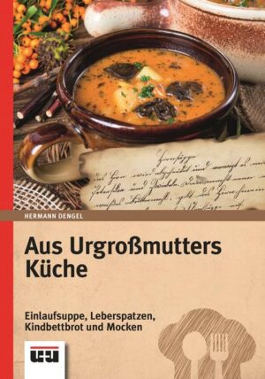 Schwäbisch-kulinarische Entdeckungen aus dem 19. Jahrhundert. Traditionelle schwäbische Rezepte aus dem Nachlass der Urgroßmutter von Hermann Dengel, in Sütterlinschrift aufgezeichnet über einen Zeitraum von 30 Jahren von der Mitte bis zum Ende des 19. Jahrhunderts.