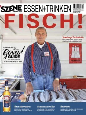 Gebacken in der Schrippe, sauber filetiert, raw like Sushi oder auf der Haut gebraten: Fisch im Norden - zwischen Alster, Elbe, Nord- und Ostsee - geht einfach immer. Wo Kabeljau, Zander und Matjes genau herkommen und wie sie verarbeitet werden, das wird den Fans immer wichtiger. Darum schauen wir mal genau hin und stellen die besten Adressen für Fisch-Foodies in Norddeutschland vor. Und: Auf bis zu 120 Seiten gibt’s Wissenswertes zu Fanggründen, erstklassigen Restaurants und L den, in denen es den frischesten Fisch gibt. Rezepte zum Sammeln gibt es ebenfalls frisch auf den Tisch. Denn wie würde es Hamburgs kultiger Dieter wohl rufen? „Fisch? Geni-Aal!“