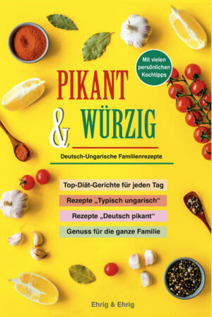 Erhältlich: https://www.leseschau.de/165 Hardcover, 116 Seiten, 14,90 Euro Guten Appetit oder Jó étvágyat Gutes Essen ist ein tolles Lebensgefühl. Es macht glücklich und gesund, der Körper bekommt ein gutes Gefühl. Dieses Buch möchte mit seinen Rezepten gern das Gefühl vermitteln. Ein Teil dieser Aufstellung der schmackhaften Kochrezepte ist zum Buch 3 Frauen und mehr entstanden. In dieser deutsch-ungarischen Familiengeschichte geht es ebenfalls um das gute Gefühl zu seinem Körper und was andere dazu sagen. Nun wurde die sehr ausgewählte Aufstellung um weitere Familienrezepte erweitert. Aber dieses Kochbuch ist noch etwas anderes. Hier wird fast nur aus frischen Zutaten gekocht. Hinzu kommt, dass die Gerichte super einfach sind und auf der Basis interessante Abwechslung zubereitet werden. So geht die Bandbreit von der einfachen Kümmelsuppe bis hin zur Auberginenpizza. Es wechseln sich typisch ungarische deftige Alltagsgerichte mit feinen pikanten deutschen Rezepten ab. Dazu gibt es eine Menge wertvoller Tipps und Infos. Und wem noch nie ein Brot gelungen ist, der findet hier das Rezept, bei dem es garantiert gelingt. In diesem Sinne: Guten Appetit oder Jó étvágyat Wer Fragen zu den Rezepten hat, kann einfach eine E-Mail senden an: kochen@Leseschau.de "PIKANT & WÜRZIG" ist erhältlich im Online-Buchshop Honighäuschen.