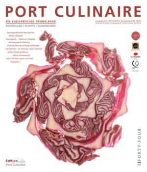 Port Culinaire  Reportagen, Rezepten und Warenkunde, viermal jährlich seit 2007 Port Culinaire ist ein Sammelband rund um das Thema Kulinarik, den der bekannte Buchautor und Fotograf Thomas Ruhl in der eigenen Edition Port Culinaire herausbringt. "PORT CULINAIRE FORTY-FOUR" ist erhältlich im Online-Buchshop Honighäuschen.