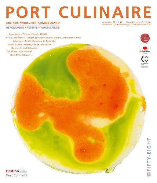 Port Culinaire  Reportagen, Rezepten und Warenkunde, viermal jährlich seit 2007 Port Culinaire ist ein Sammelband rund um das Thema Kulinarik, den die Port Culinaire GmbH mit Unterstützung des bekannten Buchautors und Fotografen Thomas Ruhl in der eigenen Edition herausbringt. "PORT CULINAIRE NO. FIFTY-EIGHT" ist erhältlich im Online-Buchshop Honighäuschen.
