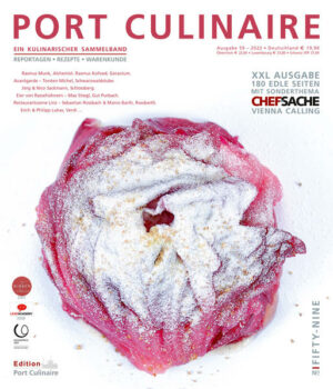 Port Culinaire  Reportagen, Rezepten und Warenkunde, viermal jährlich seit 2007 Port Culinaire ist ein Sammelband rund um das Thema Kulinarik, den die Port Culinaire GmbH mit Unterstützung des bekannten Buchautors und Fotografen Thomas Ruhl in der eigenen Edition herausbringt. "PORT CULINAIRE NO. FIFTY-NINE" ist erhältlich im Online-Buchshop Honighäuschen.