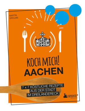 Das Aachen-Kochbuch mit kreativen Rezepten aus der Region. Wie schmeckt eigentlich eine Stadt? Von der Kurhaus-Gazpacho bis zur Bützje-Bier-Bowl, vom Dompfaff-Printenkuchen bis zu Kaiser Karls Wildkräuter-Salat: Die einfachen und schnellen Rezepte liefern einen feinen Vorgeschmack auf Aachen, die Stadt im Dreiländereck zwischen Deutschland, Belgien und den Niederlanden. »Koch mich! Aachen«: Das sind 7 x 7 Ideen zum Nachmachen - von der Vorspeise bis zum Dessert. Autor Martin Grolms kocht aus Leidenschaft und ist in seiner Heimat auf kulinarische Spurensuche gegangen. Entdecken! Ein Streifzug durch die Stadt Gestalten! Mach Aachen bunter Ausprobieren! Mit Platz für eigene Rezepte So schmeckt Aachen. Heimat. Einfach. Lecker.