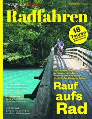 Die neue Ausgabe des Tagesspiegel-Magazins Radfahren bietet Reportagen zur Berliner Fahrradkultur und jede Menge Ausflugstipps für Radbegeisterte. Tagesspiegel-Autorinnen und -Autoren waren unterwegs zu märkischen Schlössern und brutalistischen Bauten