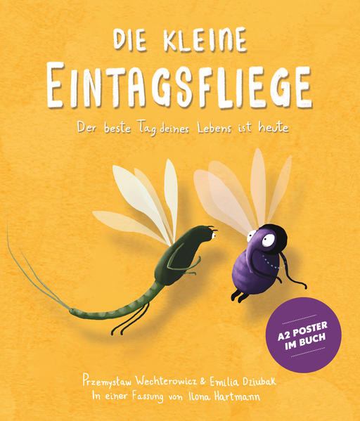 Honighäuschen (Bonn) - Das Leben ist wundervoll! Dieses Insekten-Kinderbuch zeigt, wie man das Leben genießt Nur einen einzigen Tag hat die Eintagsfliege in ihrem Leben, um die Welt kennenzulernen. Zum Glück kreuzt die achtsame Fliege Lucy ihren Weg und zeigt ihr die Stadt und deren Bewohner. Die beiden schwirren in den Zoo, um coole Hauer und riesige Rüssel zu bestaunen, schmökern in Kinderbüchern in der Buchhandlung und lassen es sich im besten Restaurant New Yorks schmecken. Museum, Kino, Konzert und Co  es gibt so viel zu entdecken und die Eintagsfliege genießt jeden dieser kostbaren Momente. Bis am Ende des langen Tages der Mond am Himmel erscheint und es heißt, Abschied zu nehmen. Achtsamkeit für Kinder: Thematisiert Freundschaft und bewusst genossene Momente des Glücks Farbenprächtige Illustrationen von Emilia Dziubak: entführt kleine Leser direkt in das Stadtleben Ein Tag in New York: Ausflugsideen für Kinder und die ganze Familie Perfekt zum Vorlesen für Kita-Kinder: mit leicht verständlichen Worten für Kinder ab 3 Jahren Von den Machern des Kinderbuch-Bestsellers Der achtsame Tiger Sei schlau und nutze den Tag wie die Eintagsfliege: Mit Poster fürs Kinderzimmer Nur für einen Tag: Freundschaftsgeschichte für Kinder ab 3 Jahren! New York ist groß und die Zeit fliegt! Zusammen erleben die beiden Fliegen einen einzigen, wilden Tag in der Großstadt. Ob der Besuch der Freiheitsstatue, Bungeejumping oder ein Baseball-Spiel: die verrückten Unternehmungen sind ein großer Spaß für die gemeinsame Vorlesezeit daheim oder im Kindergarten. Dann heißt es Abschied nehmen. Diese herzliche Tiergeschichte erklärt kindgerecht, worauf es im Leben wirklich ankommt: Jeden Augenblick des Glücks auszukosten, als wäre es der Letzte!