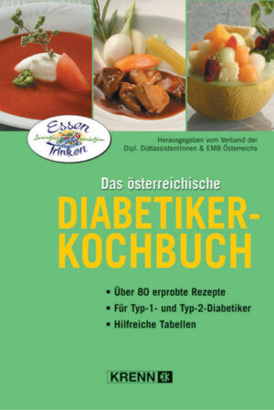 Dieses Kochbuch richtet sich an alle Diabetiker, die trotz ihrer Erkrankung abwechslungsreich und genussvoll essen möchten. Vollkornprodukte, frisches Gemüse und Salate, Obst, fettarme Milchprodukte, Fisch, Geflügel und hochwertige Öle bilden die Grundlage einer optimalen, gesunden Ernährung. Speziell österreichische Rezepte. Für Typ-1- und -2-Diabetiker