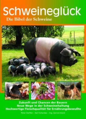 Honighäuschen (Bonn) - Die Autoren Peter Steffen, Karl Schardax und G. Kürzel präsentieren nach über drei Jahren Recherche das Buch Schweineglück, das sich zu Recht als die Bibel der Schweine bezeichnen kann. Dieses Buch bezieht sich auf diese höchst intelligenten Mitlebewesen und Mitbewohner unseres Planeten Erde. Es dient nicht nur als Kompendium für die artgerechte Haltung von Schweinen, sondern auch als Leitfaden für kritische, ernährungsbewusste Menschen, die beim Fleischkauf und Fleischkonsum auf die Qualität achten, sprich darauf, wie die Tiere gehalten und gefüttert wurden. Was man isst das ist man letztlich im Sinne des Wortes. Humorvolle Geschichten rund um das Schwein sowie über 300 teils großformatige Fotos erfreuen jeden wahren Tierfreund. Nur Fleisch von Tieren, die unter natürlichen, tiergerechten Bedingungen gehalten und gefüttert wurden und für ihren Züchter mehr bedeuten als ein Nutztiere und Kostenfaktoren zu sein, kann zu Recht als Lebens-Mittel im Sinne einer vitalstoffreichen, qualitativ hochwertigen Ernährung bezeichnet werden.